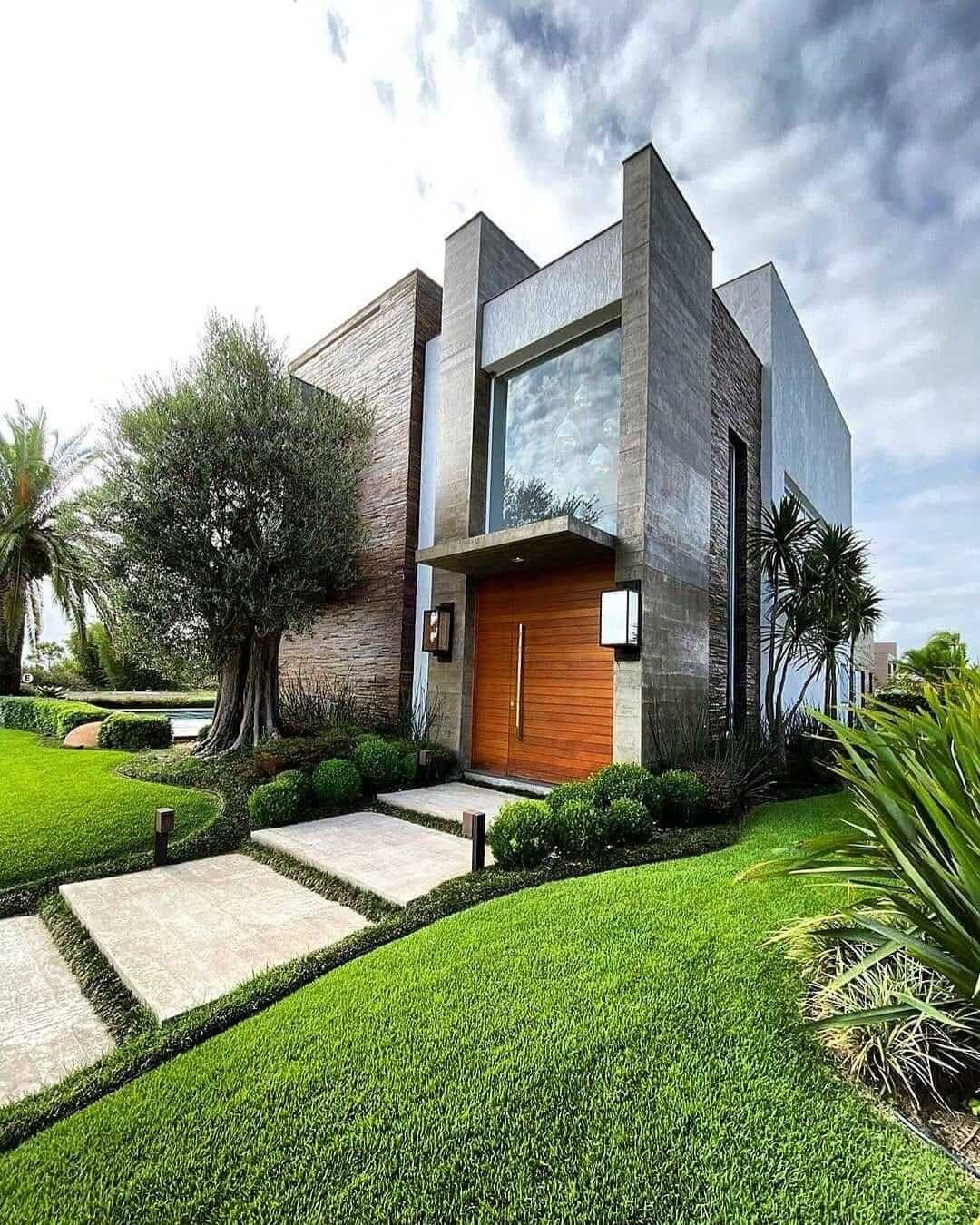 طراحی نمای مدرن برای ویلا